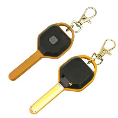 China Easy Popular COB LED Key Chain Light Super Bright Gift Key Chain Led Instant Light Emergency Torch Night Light for sale