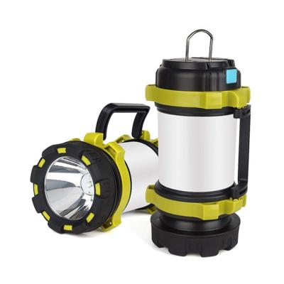 China Multifunctional ROAD LED Camping Lantern Spotlight With Side Lamp USB Rechargeable Outdoor Warning Outdoor Lamp for sale