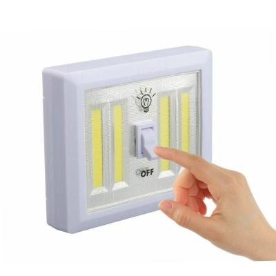 China Newest Design COB Switch Night Light 4AAA Industrial Battery Operated Cabinet Lights Household Portable Cabinet Magnetic Lights for sale