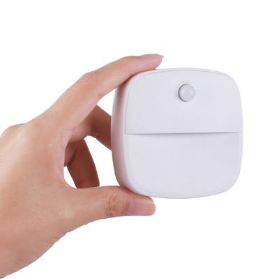 China Newest Small Smart Sensor LED Night Light Portable Room Body Cabinet Light Household Corridor Led Night Light Bedroom Stair Need for sale