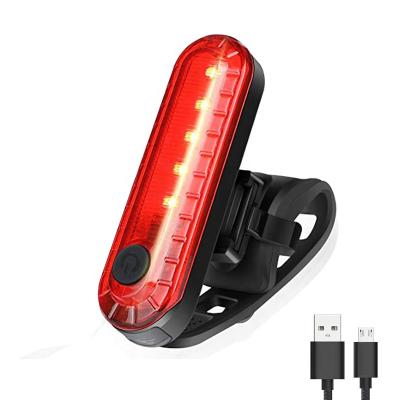 China Bike Hot Sales Bike Safety Warning Light USB LED Light Bicycle Rear Rechargeable Accessories Bike Light Cycling Signal Equipment for sale