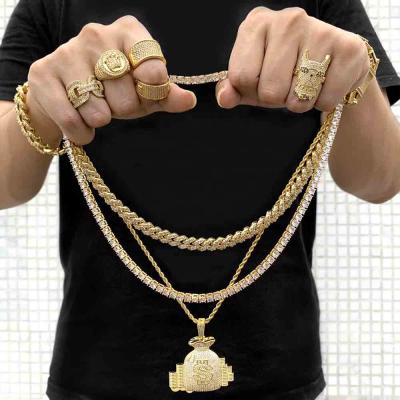 China Hiphop Hip Hop 10K 14K Iced Out Moissanite Jewelry VVS Diamond Money Bag Moissanite Pendant for sale