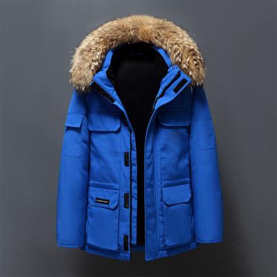 China Viable Men's Canada Style White Goose Down Overcoat F Customized Duck Down Jacket Warm Winter Unisex Outdoor Casual Casual Down Coat for sale