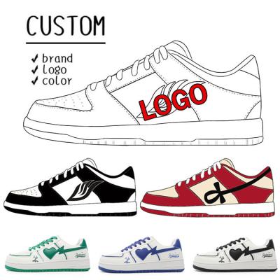 China Cushioning Factory Custom Mens Womens Running Sneakers Breathable SB Dunkes Low Basketball Shoes Custom Sample Shoes for sale