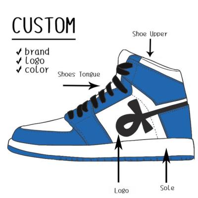 China Manufacturer's Cushioning Custom Logo Retro Classic Sneakers Fashion Walking Casual Custom Made Basketball Shoes For Men for sale