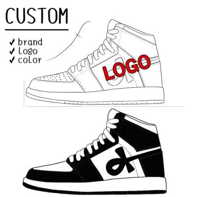 China Cushioning New Custom Your Custom Logo Classic Brand Retro Men's Fashion Sneakers Basketball Shoes for sale