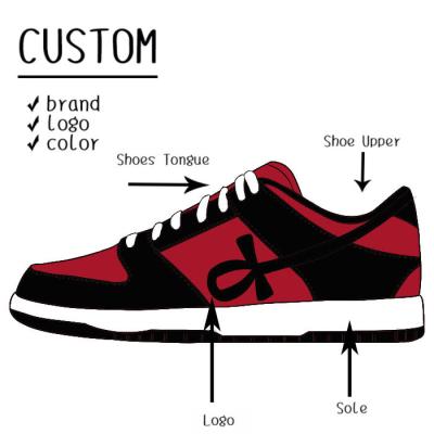 China Wholesale Custom Dunkes Classic Design SB Sneakers CUSTOM Logo Retro Skateboard Shoes Women Basketball Shoes Damping For Men for sale