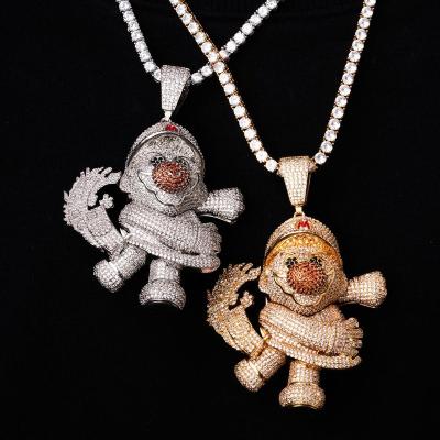 China Professionally Made Fine Polishing Unisex Fashion Accessories Mario Ice Hiphop Pendant for sale