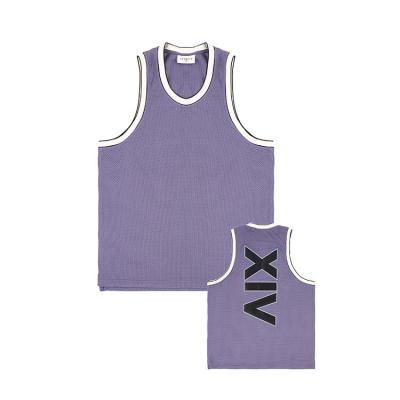 China Double Layer Mesh Tank Tops Men 100%Polyester Sports Tank Tops Sleeveless QUICK DRY Quick Dry Tank Tops for sale