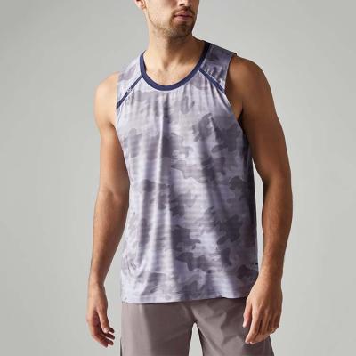 China Wholesale Camouflage QUICK DRY Wicking Highly Breathable Mesh Mens Tank Tops Fitness for sale