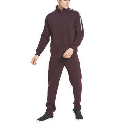 China Thermal High Quality Side Stripe Zipper Tracksuit Mens Sportswear Tracksuits for sale