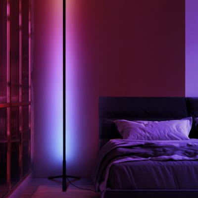 China Simple modern simple tripod rgb led floor lamp lghit lghit mulicolor designer colorful adjustable bar atmosphere vertical floor lamp for sale