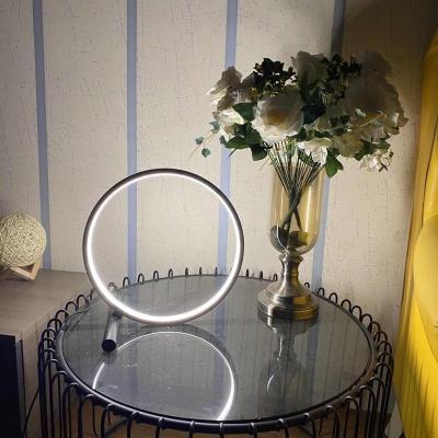 China Factory direct sale modern hot creative dimming eye care round table lamp new RGBW color bedroom magic bedside lamp for sale