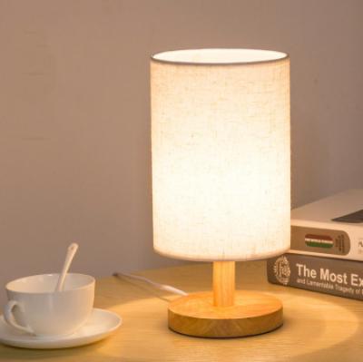 China Modern Simple Modern Solid Wood Creative Table Lamp Bedroom Bedside Lamp Birthday Gift Night Light Decoration for sale