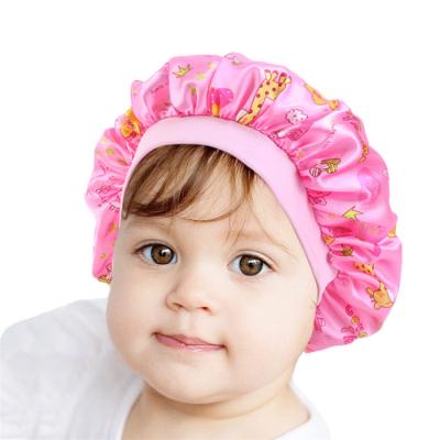 China Cute Pattern Cloth Pattern Kids Baby Hair Sleep Hood Hats Turban Hat Sleep Cap Elastic Sleep Cap for sale