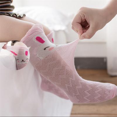 China Fashional New Arrival Summer Lovely Baby Socks Soft Breathable Mesh Knee High Sock Anti-mosquito Socks for sale