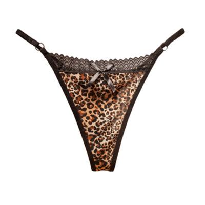 China Seamless thong JV024 hot sale women's leopard women girls lingerie g-string ladies panties bikini hot swimwear for sale