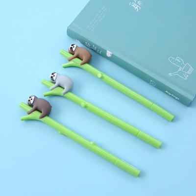 China Cute Gel Sloth Promotion Cartoon Signature Pen BG368 Eco-Friendly Small Cool Creative Black Pen for sale