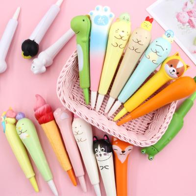 China Eco-friendly creative decompression pen duct promotion soft students with cute super cute creative pinch pen gel BG215 for sale