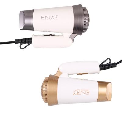 China ENZO Hot Selling Travel Foldable Mini Professional Salon Hotel Bedroom Foldable Household Hair Dryer High Power Low Noise Hair Dryer for sale