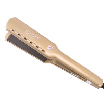 China 2023 ENZO Factory Tourmaline Ceramic Professional Hair Straightener Hotel High Quality Flat Iron Titanium Flat Iron Best for sale