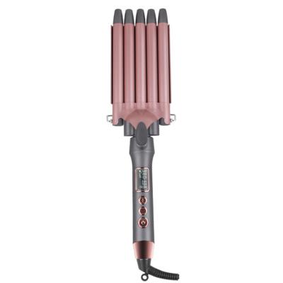 China ENZO Fast Heating Hotel Salon Big Wave 5 Barrel Egg Roll Curling Iron Wand Hair Wave Hesitate Temperature Salon Adjustable Ceramic Hair Curler for sale