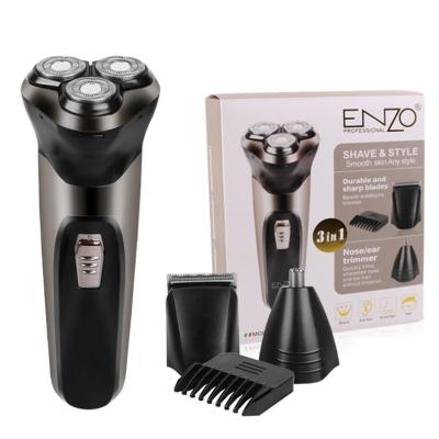 China ENZO Electric Hair Clipper Rechargeable Triple Blade Professional Low Noise Trimmer Razor Cordless Men Hair Cutting Machine Beard for sale