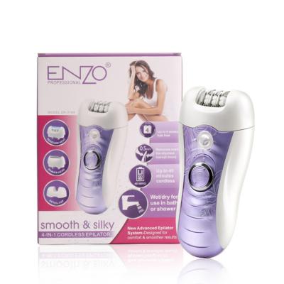 China ENZO Outdoor 3 in 1 Electric Mini Portable Body Face Hair Remover Women Electric Epilator Cordless Rechargeable Painless Removal Epilator for sale