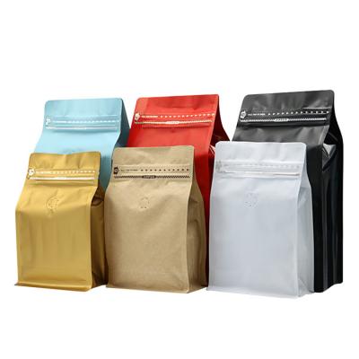 China Moisture Proof Resealable Aluminum Foil Stand Up Airtight Zip Lock Coffee Bags for sale