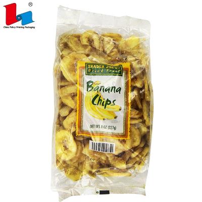 China Recyclable Transparent Dry Food Banana Chips Packaging Bag for sale