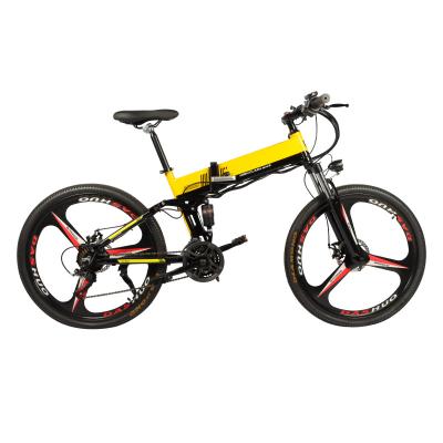 China Aluminum Alloy 350W 21 Speed ​​Eco Reversing Infill Fold 26inch Snow Bike and Mountain Electric Bicycle for sale