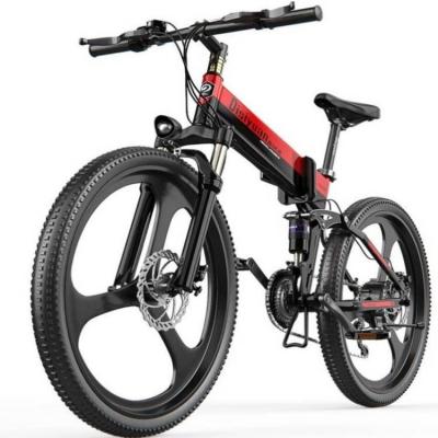 China Aluminum Alloy Durable 27 Speed ​​Snow Bike Lithium Battery Long Battery 26inch Fold Electric Mountain Bike for sale