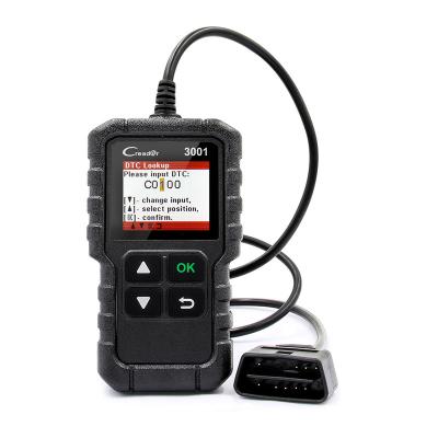 China Full OBDII/EOBD Diagnostic Functions LAUNCH CREADER 3001 Code Reader Multi-Language In Russian Supports OBD2/EOBD Full Function Launch CR3001 All Protocols 12V 0.2kg for sale