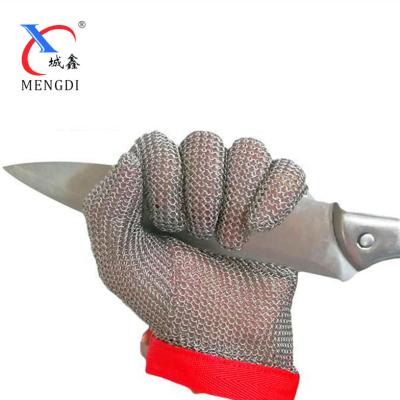 China Mechanical Cut Ring Butcher Gloves CE S.S 304 Stainless Steel Men Safety Heavy Duty Anti-Cut Cheap Resistant Safety for sale