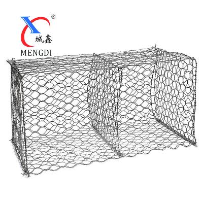 China Construction Wire Mesh PVC Coated 3*1*1m Galvanized Double Hexagonal Twist Wire Mesh Gabion Price for sale