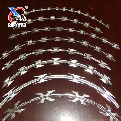 China Protection Hot-dipped Galvanized Razor Barbed Wire / Barbed Wire Price Per Roll / Barbed Wire For Fence for sale