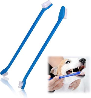 China Viable Manufacturer Wholesale Dog Toothbrush 3d Cleaning Double Sided Dog Dental Care Aid Prevent Stain Pet Dental Toothbrush for sale