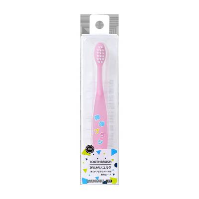 China Cute Foldable Kids Toothbrush For Kids Toothbrush Soft Plastic Transparent Crystal Handle Plastic Handle Manual Toothbrush for sale