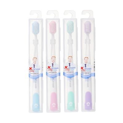 China Travel Foldable American Box Toothbrush X-Brush Independent Packaging Soft High Density Stiffens Deep Cleaning Sticks Teeth Whitening for sale