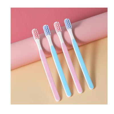 China Cheap Best Selling Double-Tapered Small Head Foldable Toothbrush Cheap Adult Soft Stiffens Toothbrush Customized Color OEM for sale