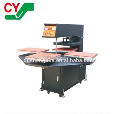 China Cheap Semi Automatic 4 Working Tables Four Stations Four Multicolor T-shirt Printing for sale