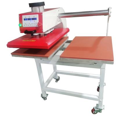 China Garment Shop J 16*24 Automatic Up Slide Pneumatic Air Sublimation T-shirt Printing Heat Press Machine With Double Stations for sale