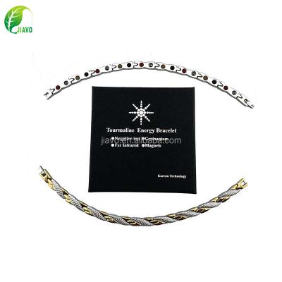 China Other Manufacturer Wholesale Natural Stone Titanium Bracelet Women Steel Bracelet for sale