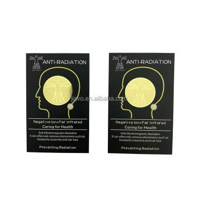 China Cell Phone Premium Anti Radiation Chip 24k Gold Sticker Home Protection Stickers OEM Logo for sale