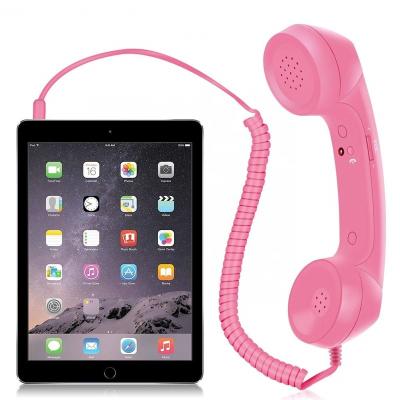 China With Volume Wheel Jack Anti Radiation 3.5 Cell Phone Receiver Headset Pink for sale