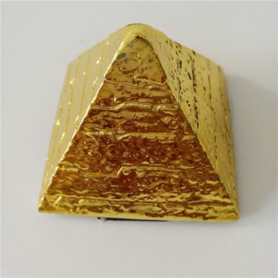 China China Scalar Energy Science Golden Pyramid Fengshui Pyramids for sale