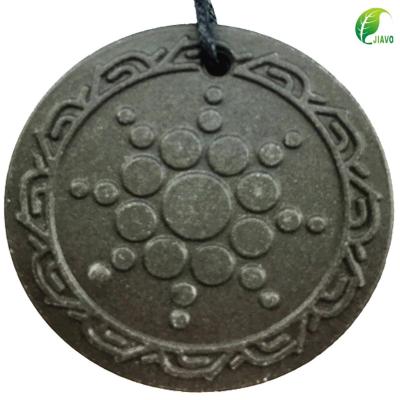 China Lava Stone Initial Fusion Excel Energy Quantum Scalar Pendant With Metal Chain for sale