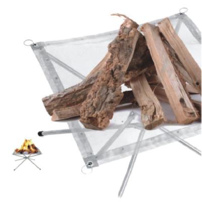 China Outdoor Foldable Fire Stocked Stainless Steel Pit Place For Camping for sale