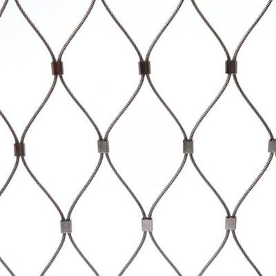 China Plain Weave 40 x 40 MM 304 316 Stainless Steel Wire Rope Fence Mesh Enclosure Wire Mesh for sale