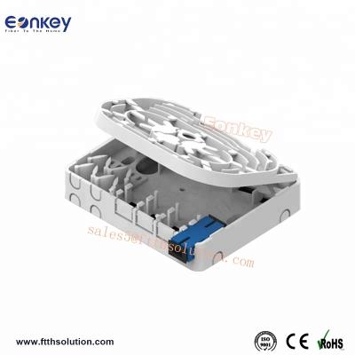 China SM& MM Terminal Box Eonkey Scatola di connessione FTTH indoor per 4 fiber 4 adattatori DIN guida for sale